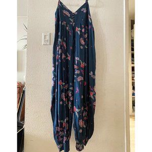 Balloon Leg Floral Jumpsuit